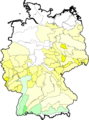 Quercus cerris (Zerr-Eiche) - Verbreitungskarte